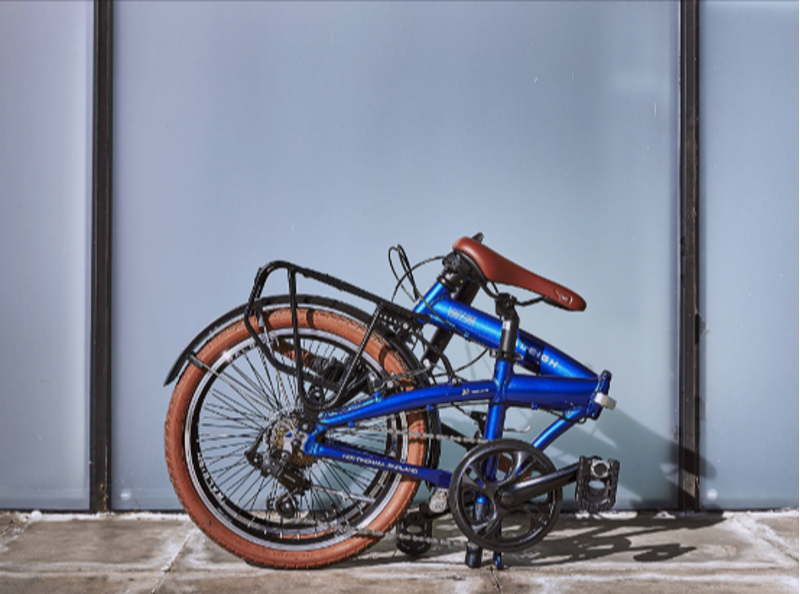 Raleigh Stowaway 20 Blue 11inch Folding Bike-10